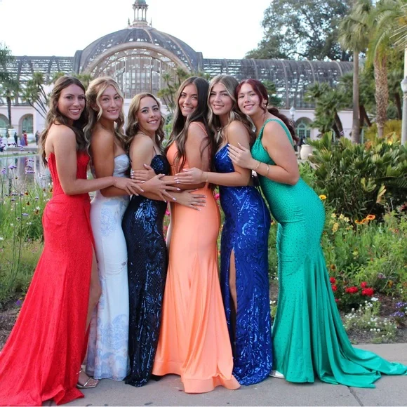 Orange prom dress! - Picture 3 of 5